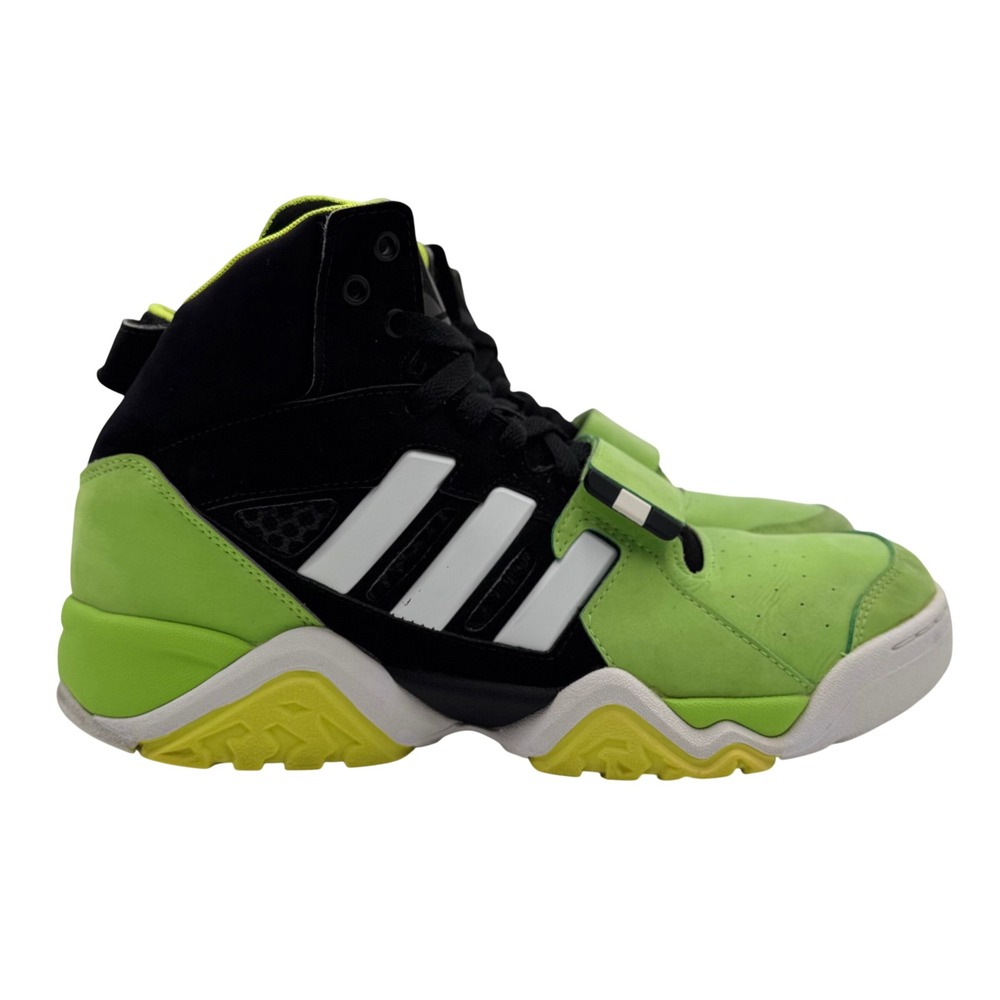 Adidas Streetball 1.5 G99872 Shoes Mens 10.5 Black Lime Green Basketball Hip Hop